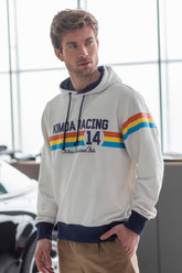 Sudadera con Capucha Kimoa Racing 14 Crema